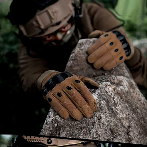 Guantes Tácticos Anticorte | Resistentes, Ajustables y con Tecnología Táctil + OBSEQUIO